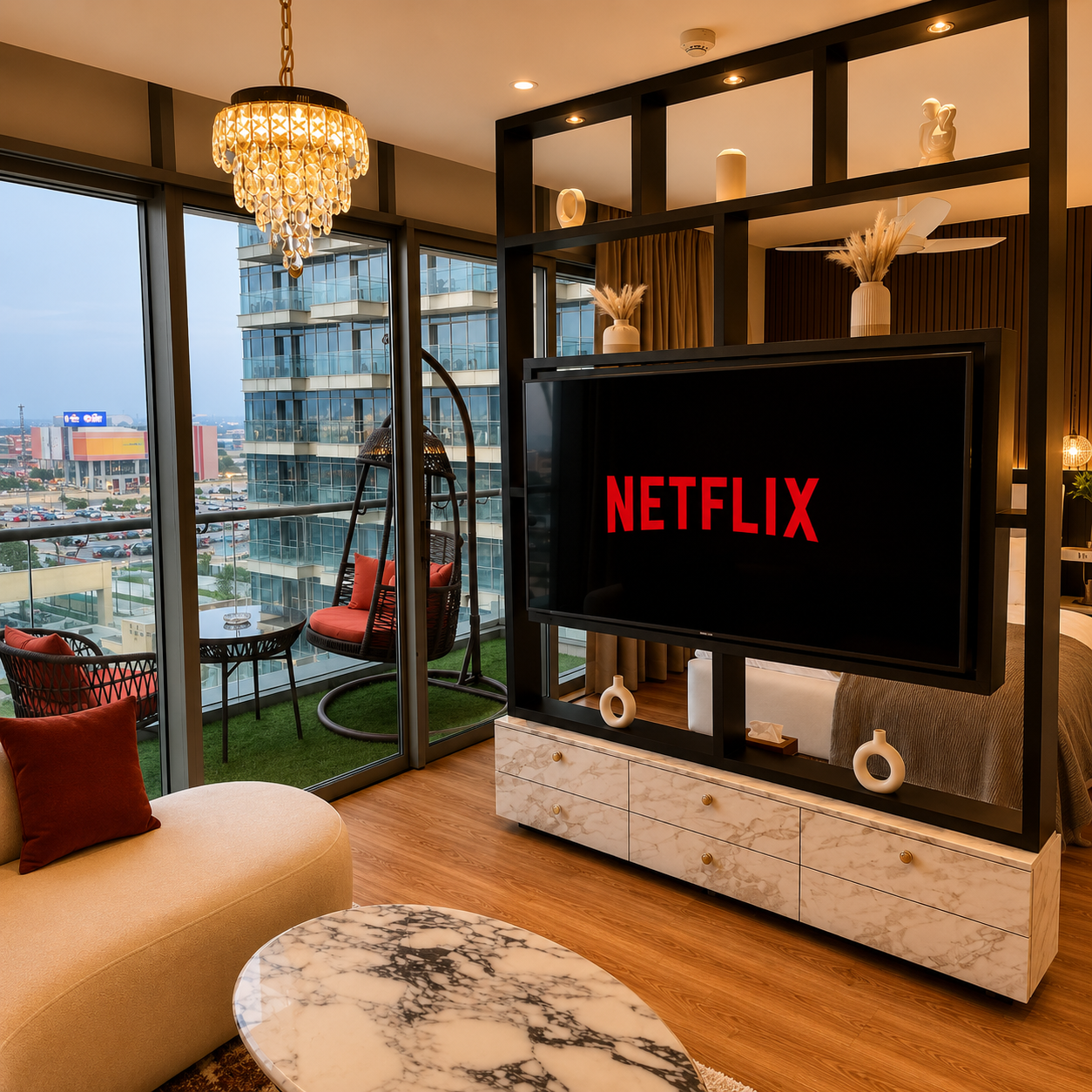 Modern luxury bedroom at ROVER INN Gurugram
